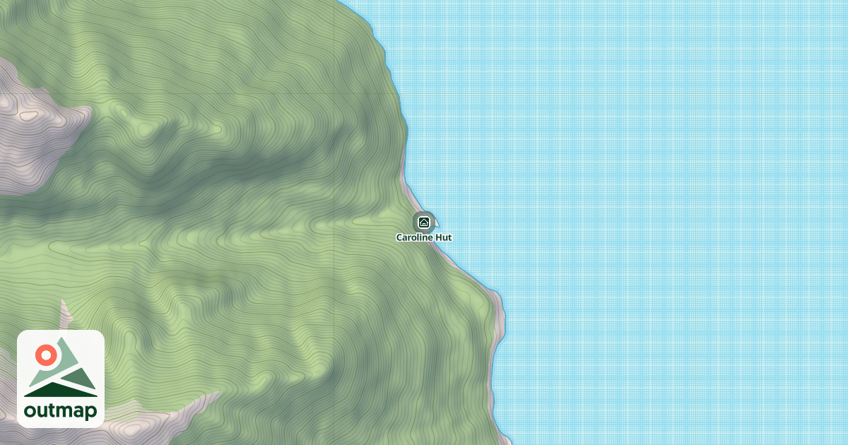 Map of Caroline Hut