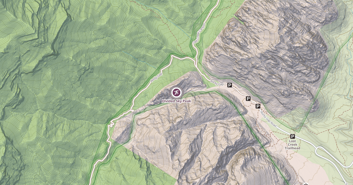 Map preview of Divided Sky Peak