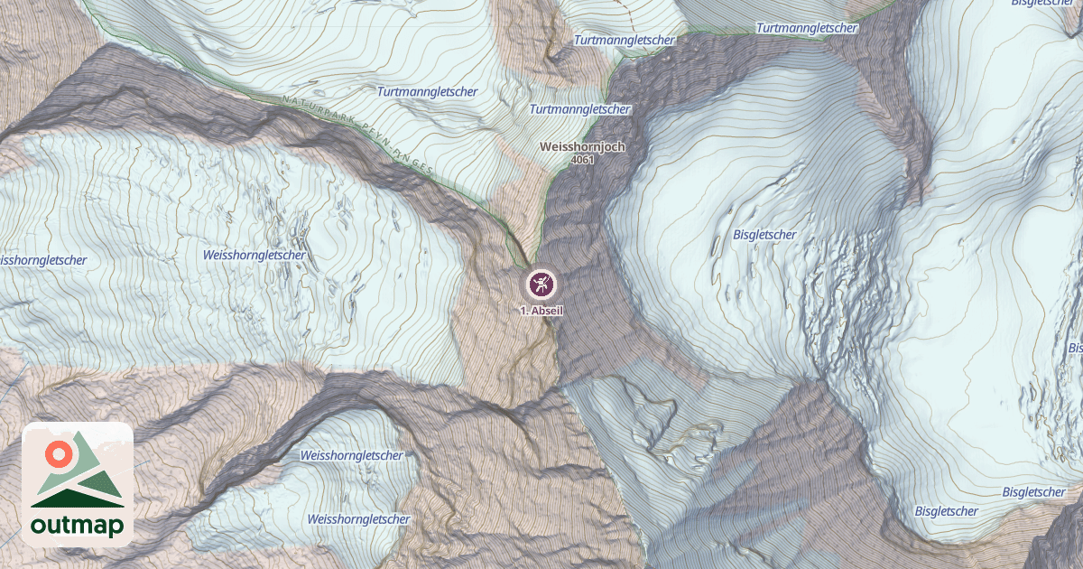 Map of 1. Abseil