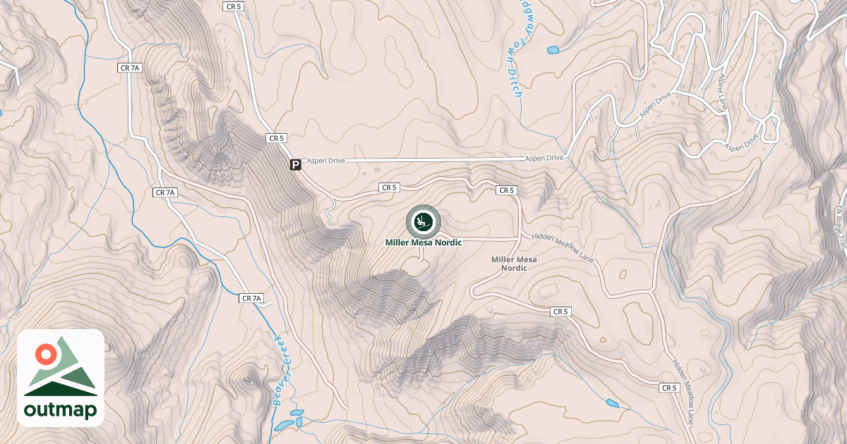 Map of Miller Mesa Nordic