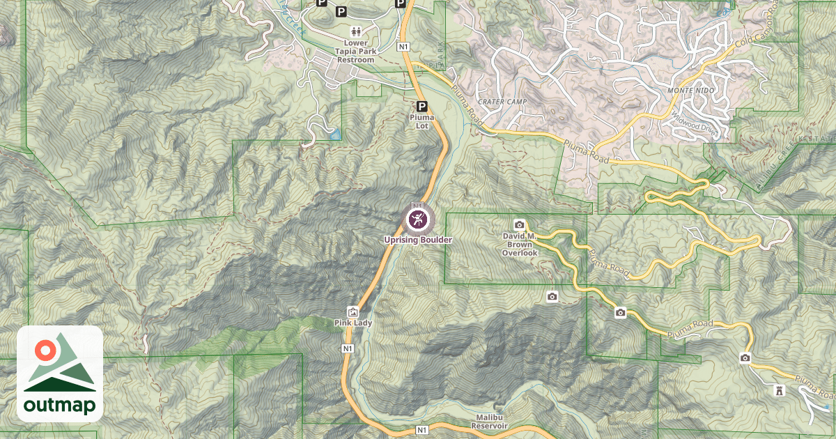 Map of Uprising Boulder