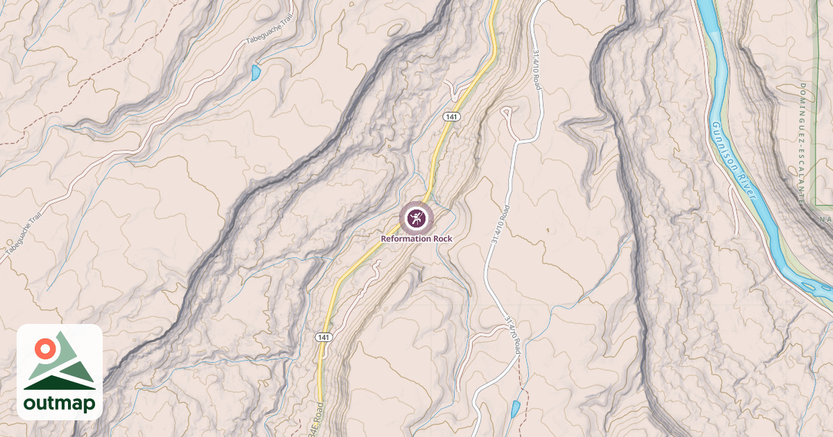 Map of Reformation Rock