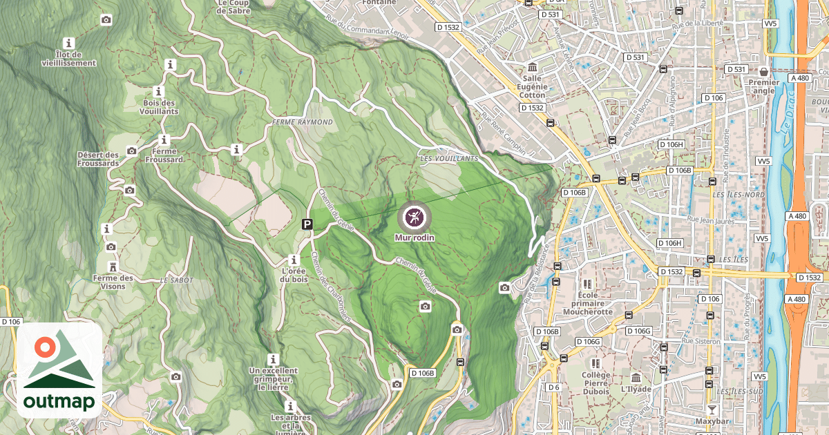 Map of Mur rodin