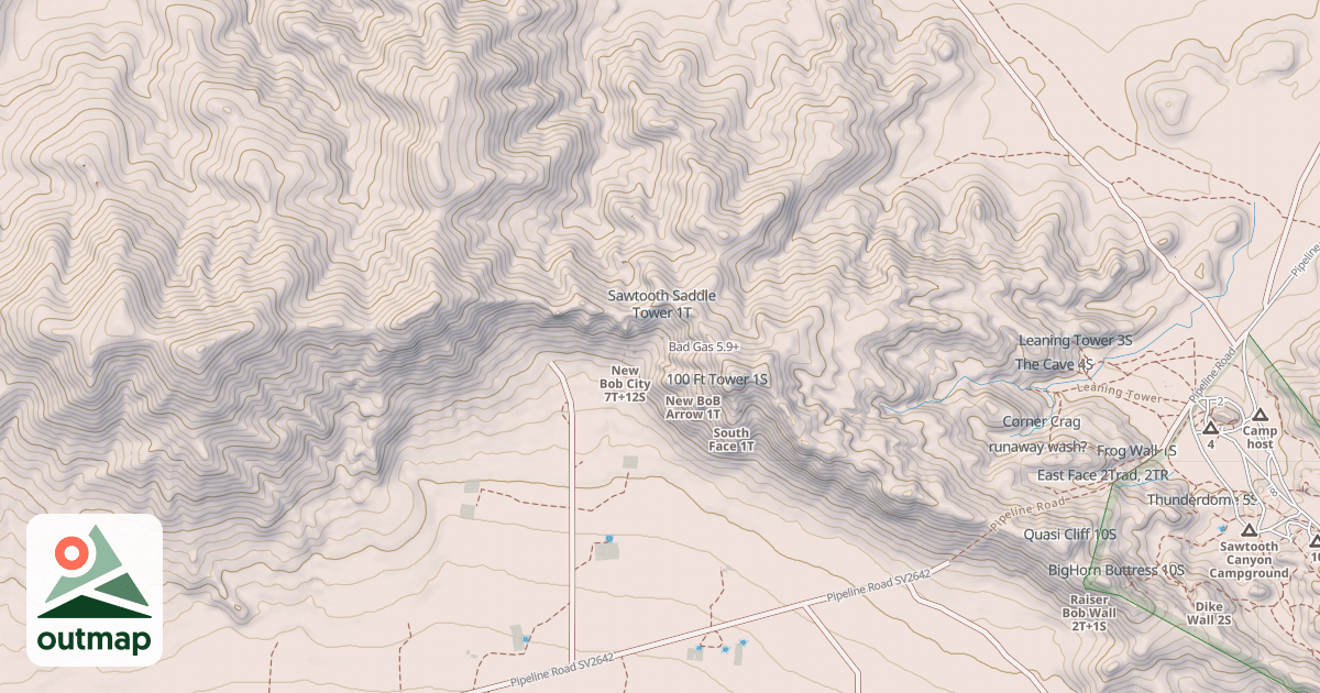 Map of Bad Gas
