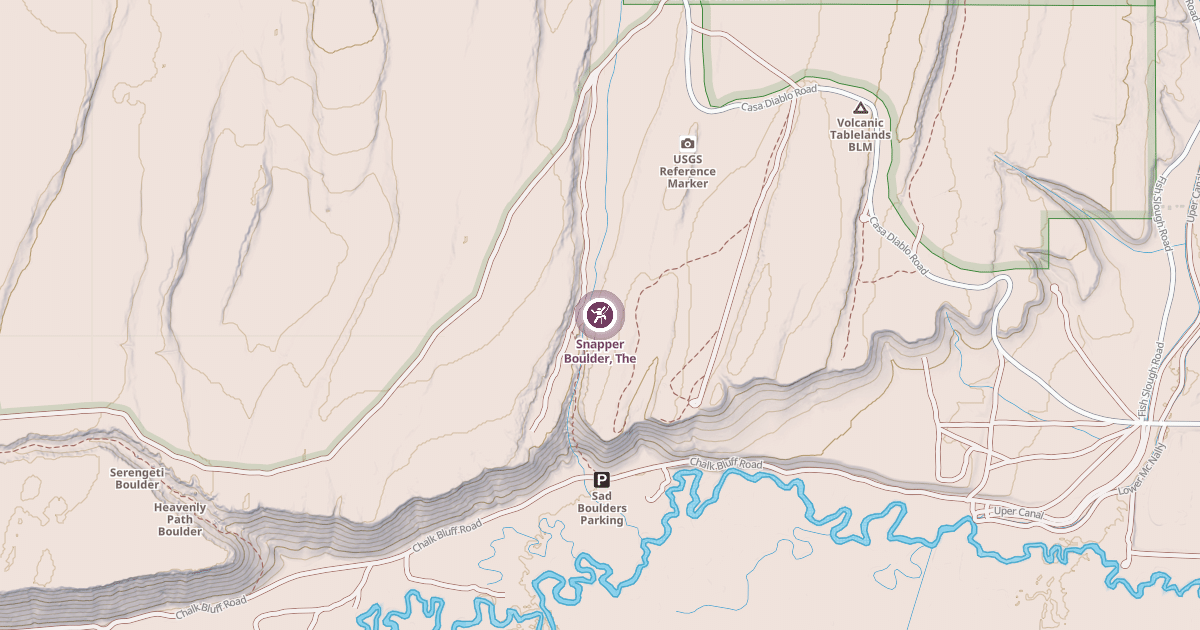 Map preview of Snapper Boulder, The