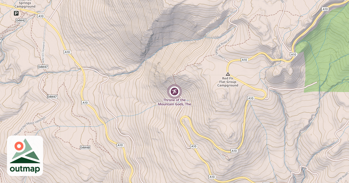 Map of Throne of the Mountain Gods, The