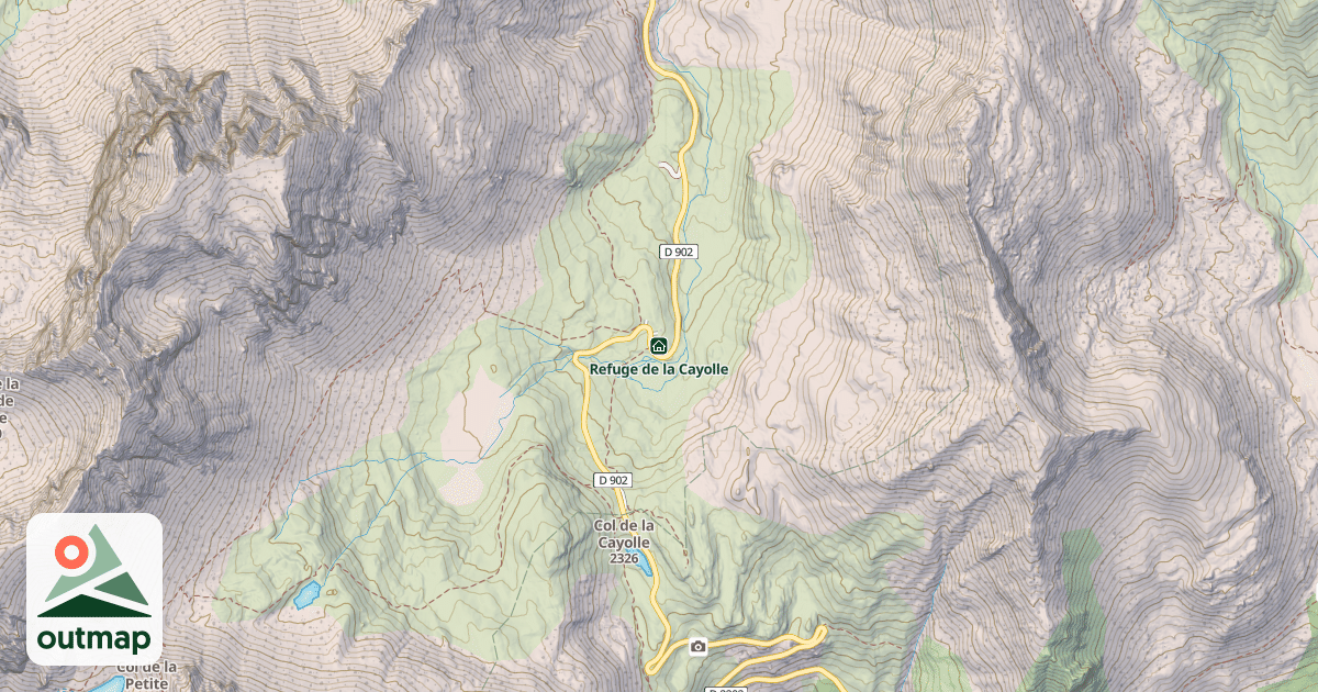 Map of Refuge de la Cayolle