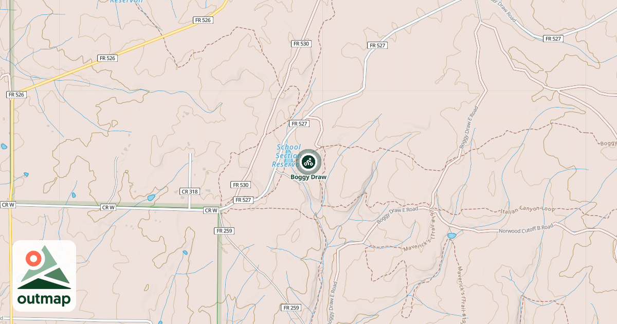 Map of Boggy Draw