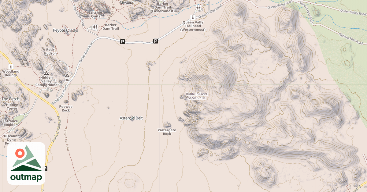 Map of Bottle in Front of Me