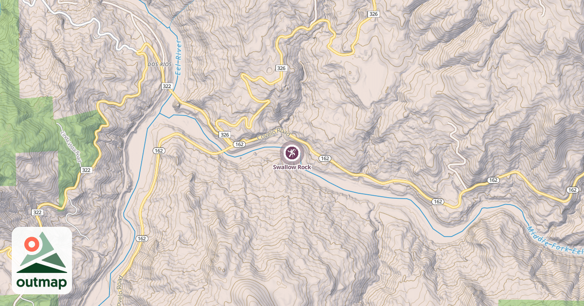 Map of Swallow Rock