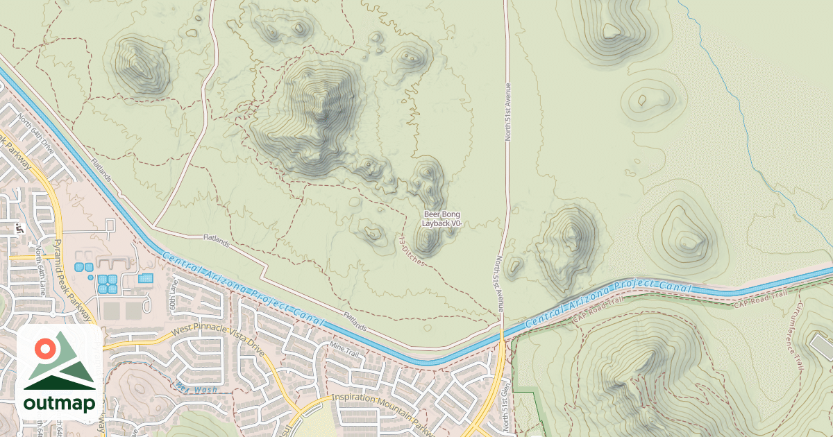 Map of Beer Bong Layback