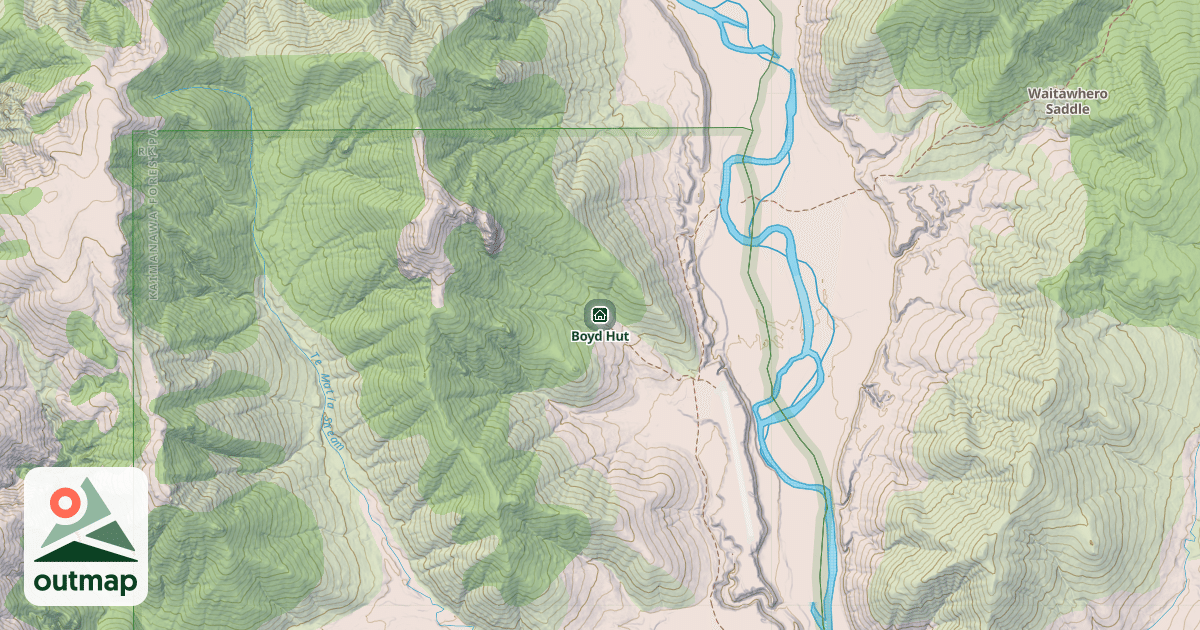 Map of Boyd Hut