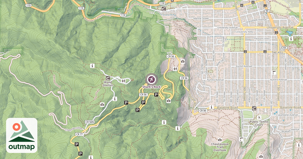 Map of Shark's Rock