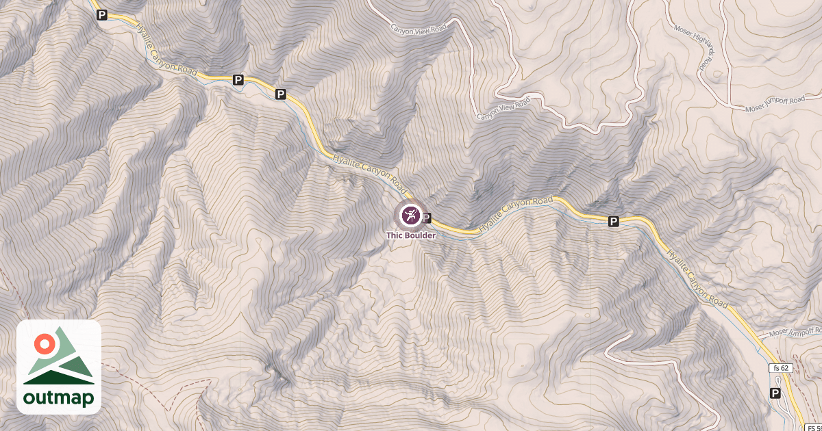 Map of Thic Boulder