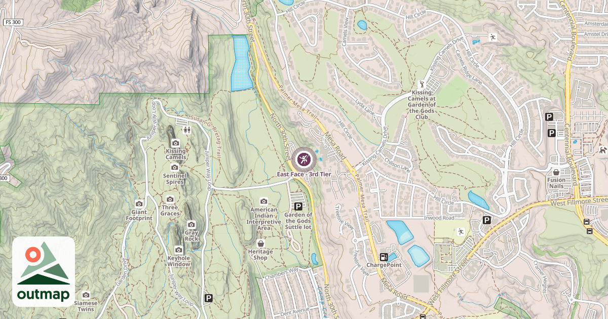 Map of East Face - 3rd Tier