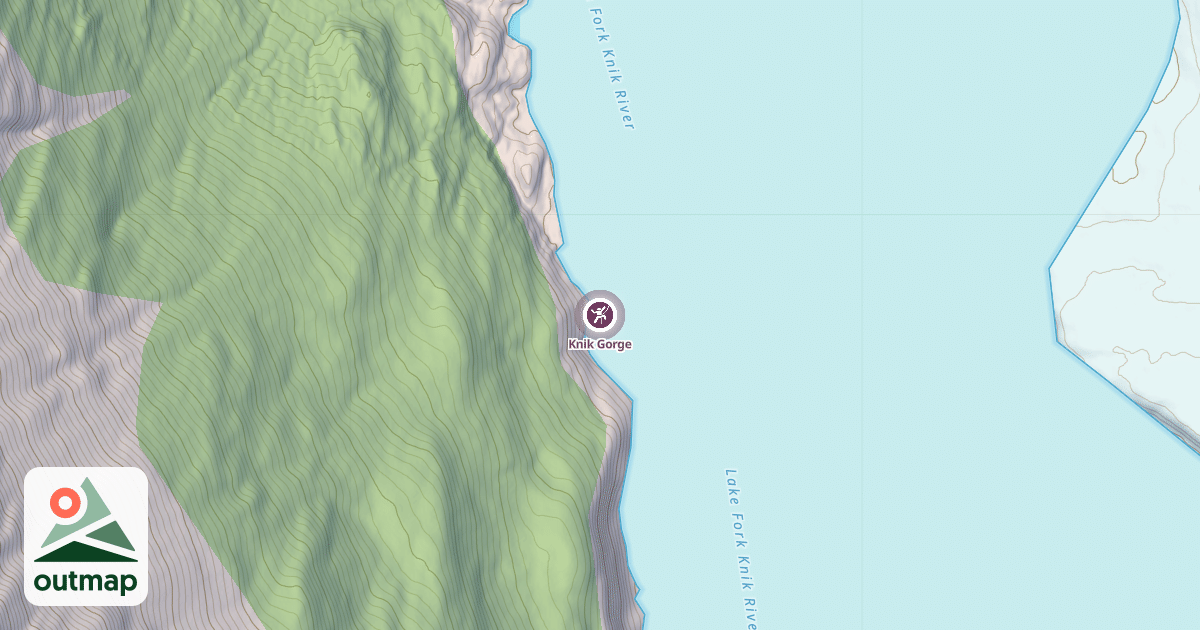 Map of Knik Gorge