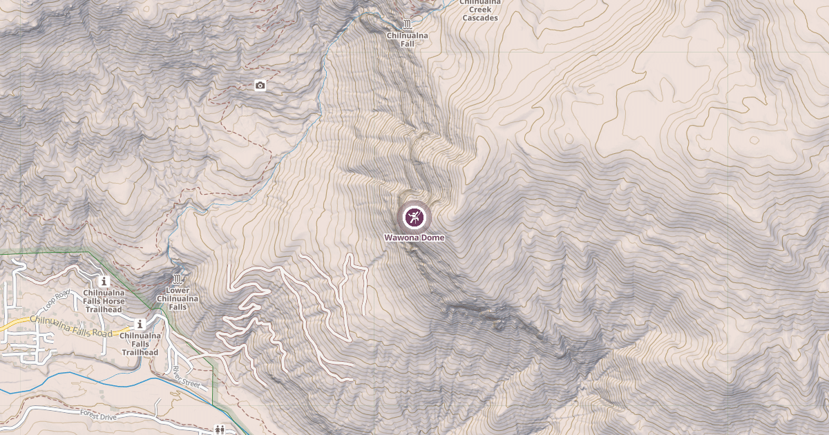 Map preview of Wawona Dome