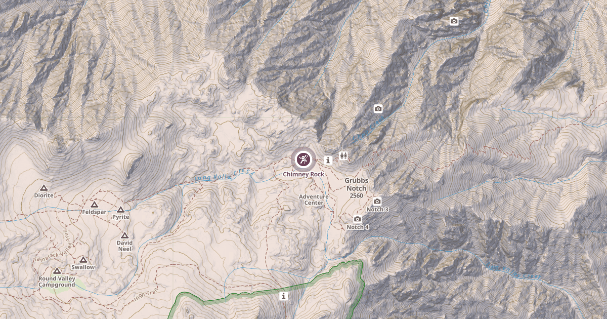Map preview of Chimney Rock
