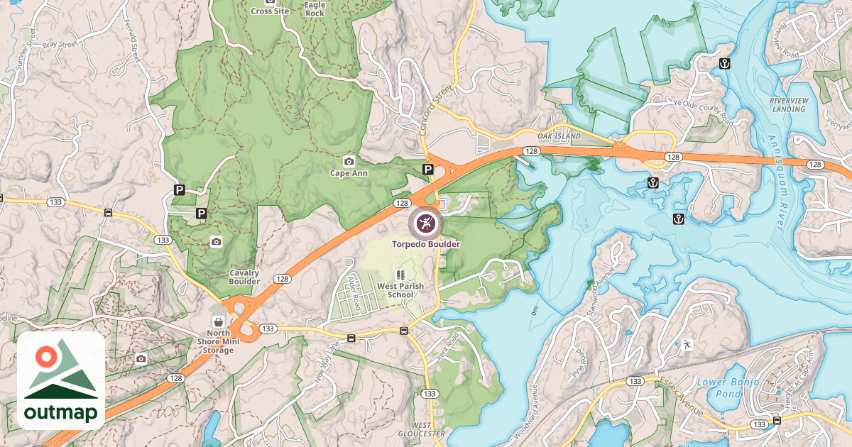 Map of Torpedo Boulder