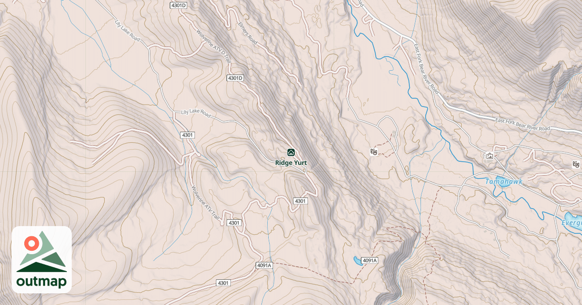 Map of Ridge Yurt