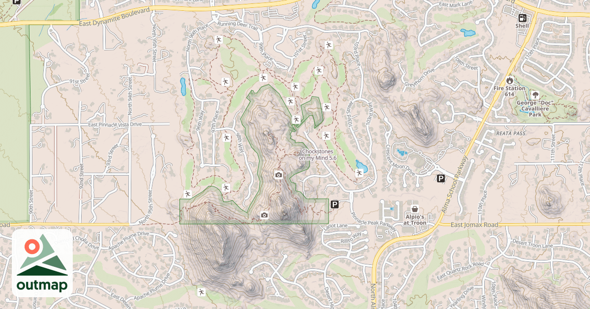 Map of Chockstones on my Mind