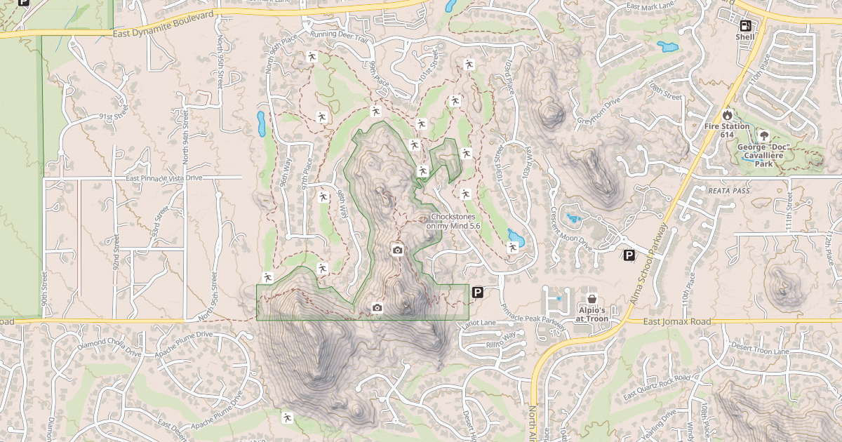 Map preview of Chockstones on my Mind