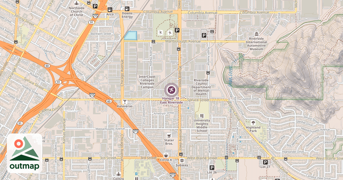 Map of Hangar 18 - East Riverside