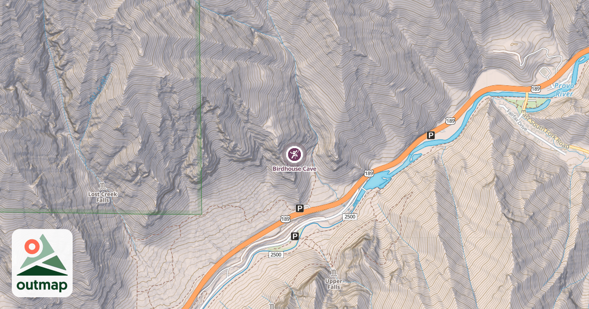 Map of Birdhouse Cave