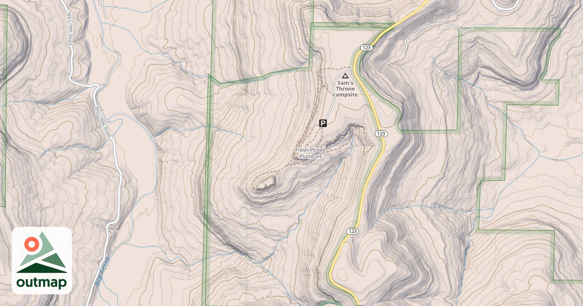 Map of Fresh-Picked Plums