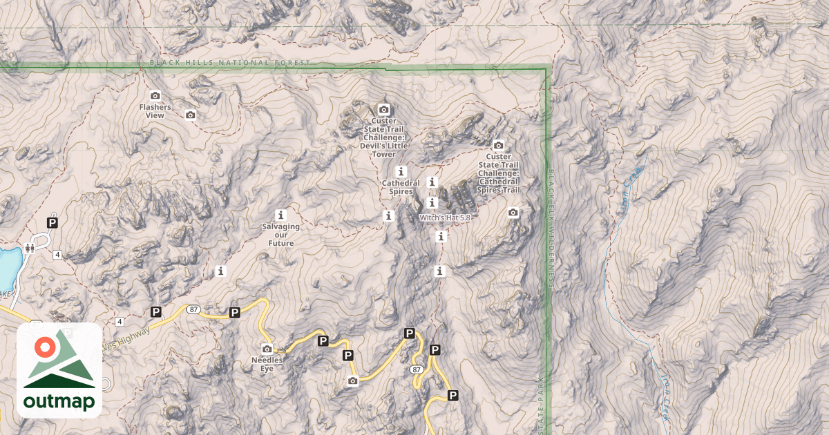 Map of Witch's Hat