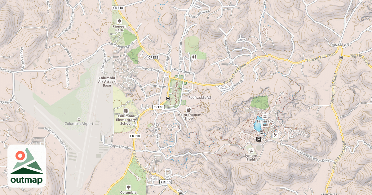 Map of Roof saddle
