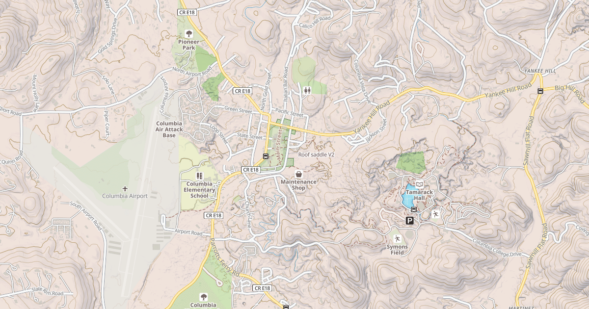 Map preview of Roof saddle