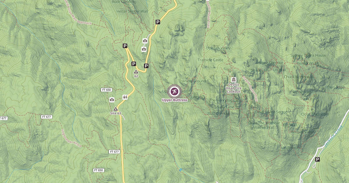 Map preview of Upyer Buttress