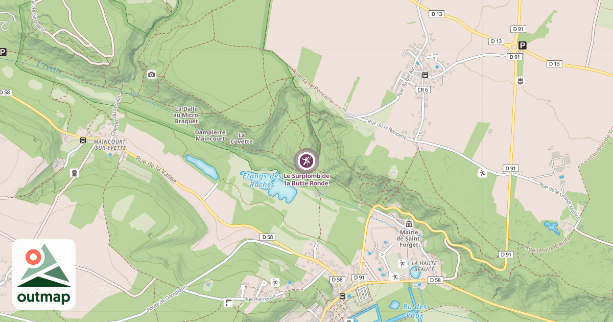 Map of Le Surplomb de la Butte Ronde
