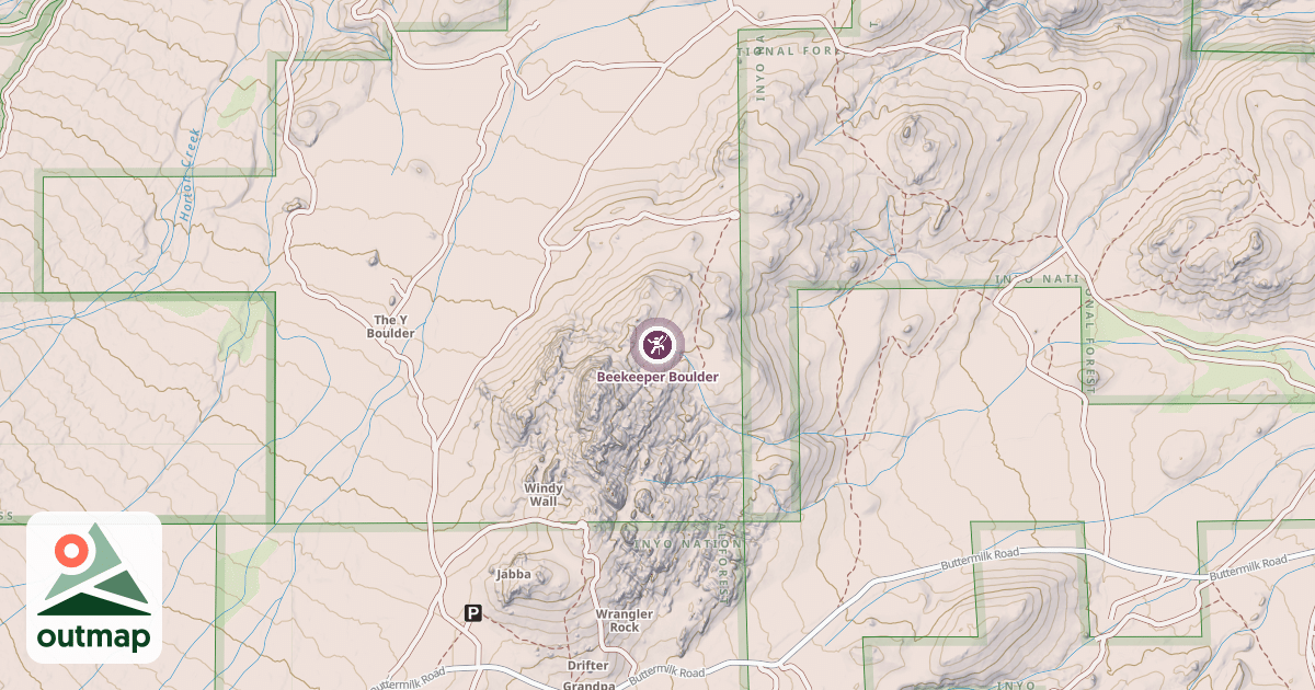 Map of Beekeeper Boulder