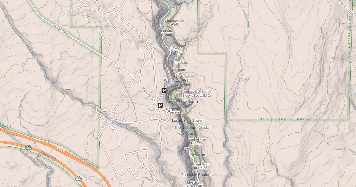 Map preview of Buddha's Bivy Buddy's Biddy's Booty