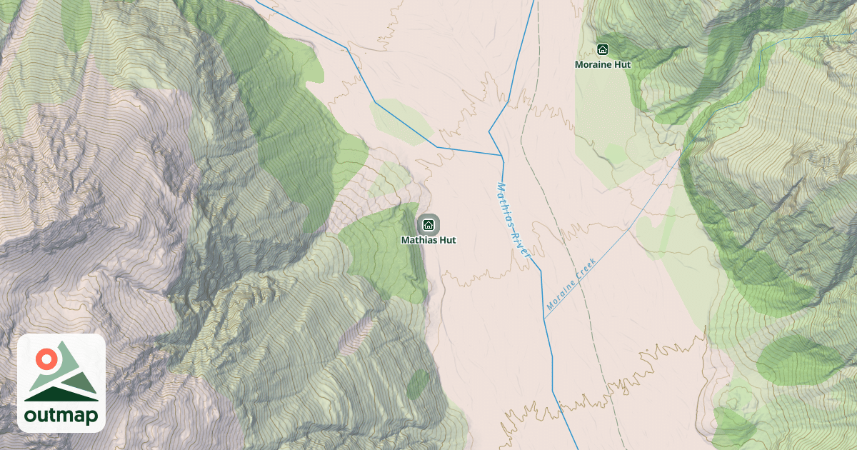 Map of Mathias Hut