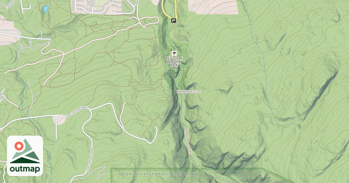 Map of Muff Diver