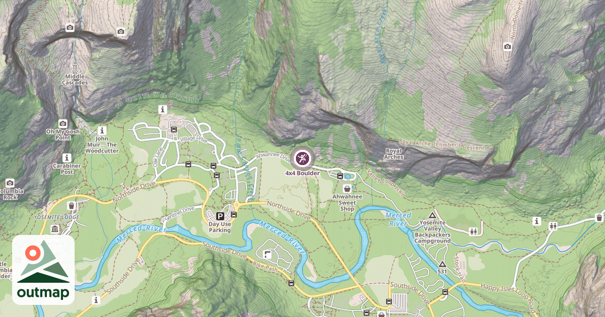 Map of 4x4 Boulder