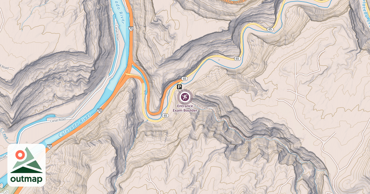 Map of Entrance Exam Boulder