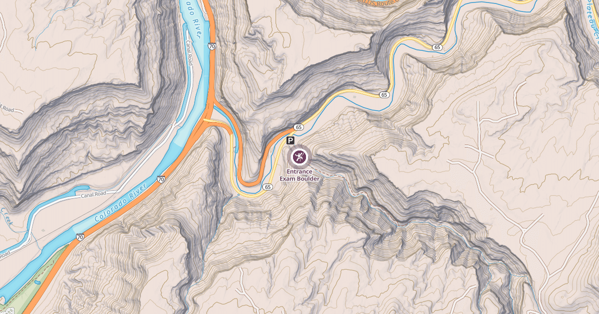 Map preview of Entrance Exam Boulder