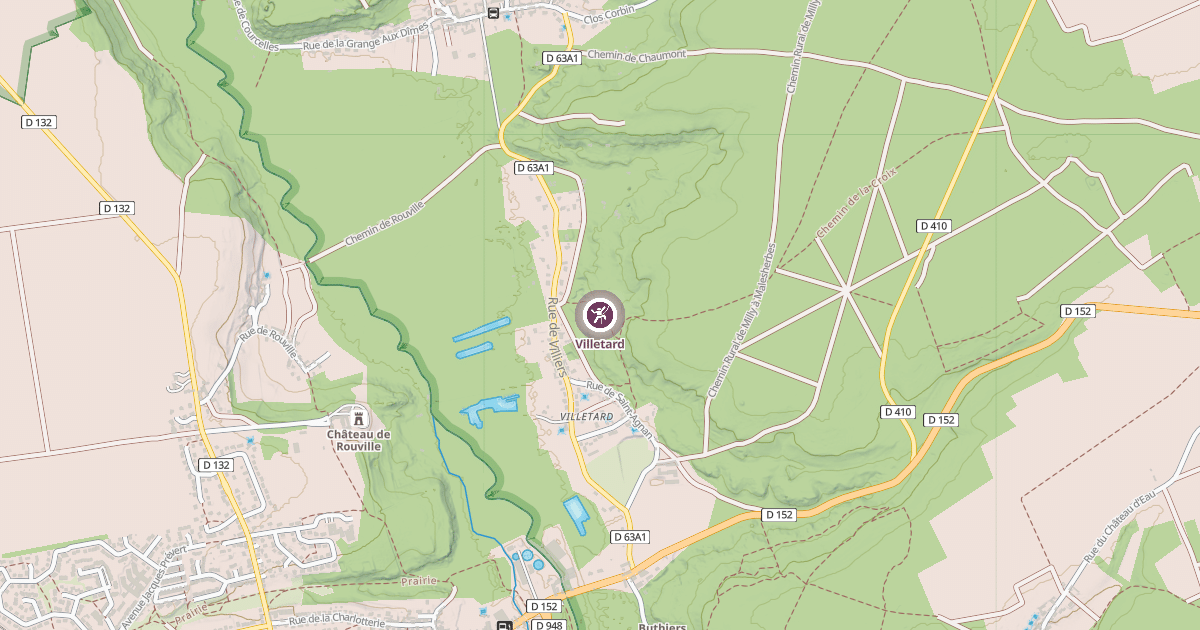 Map preview of Villetard
