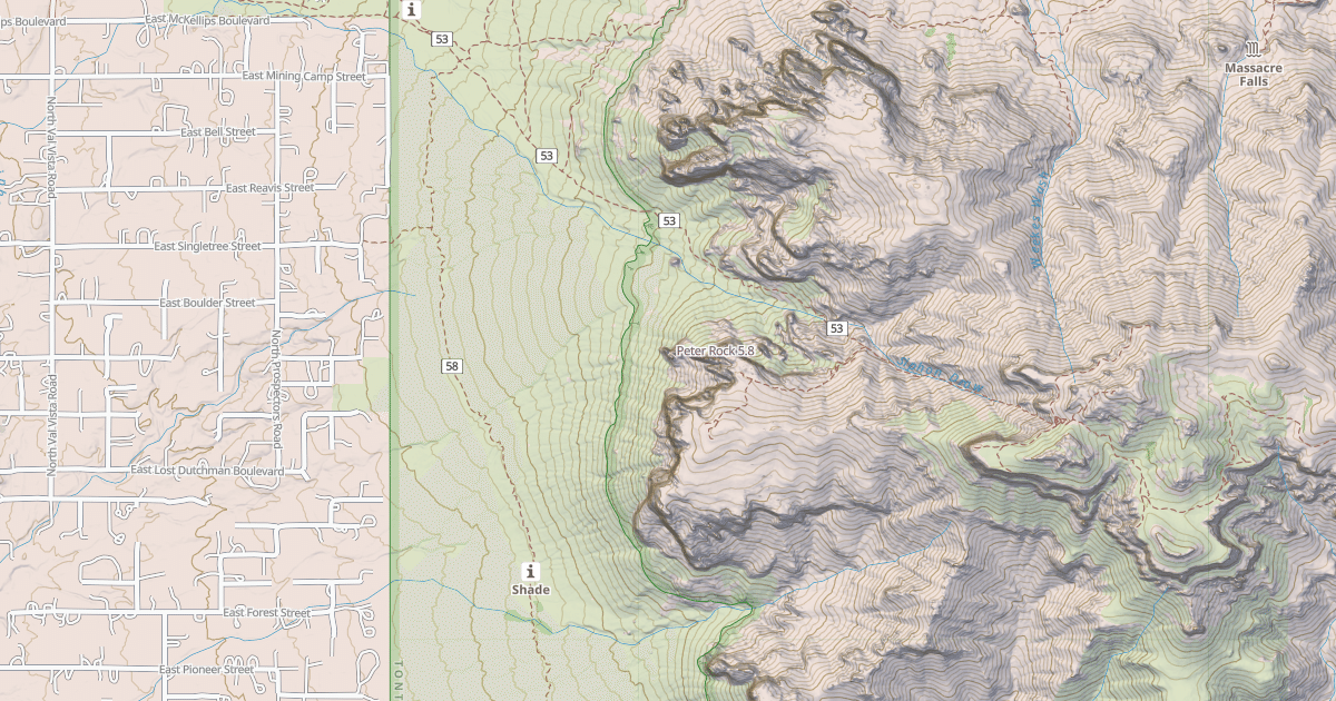 Map preview of Peter Rock
