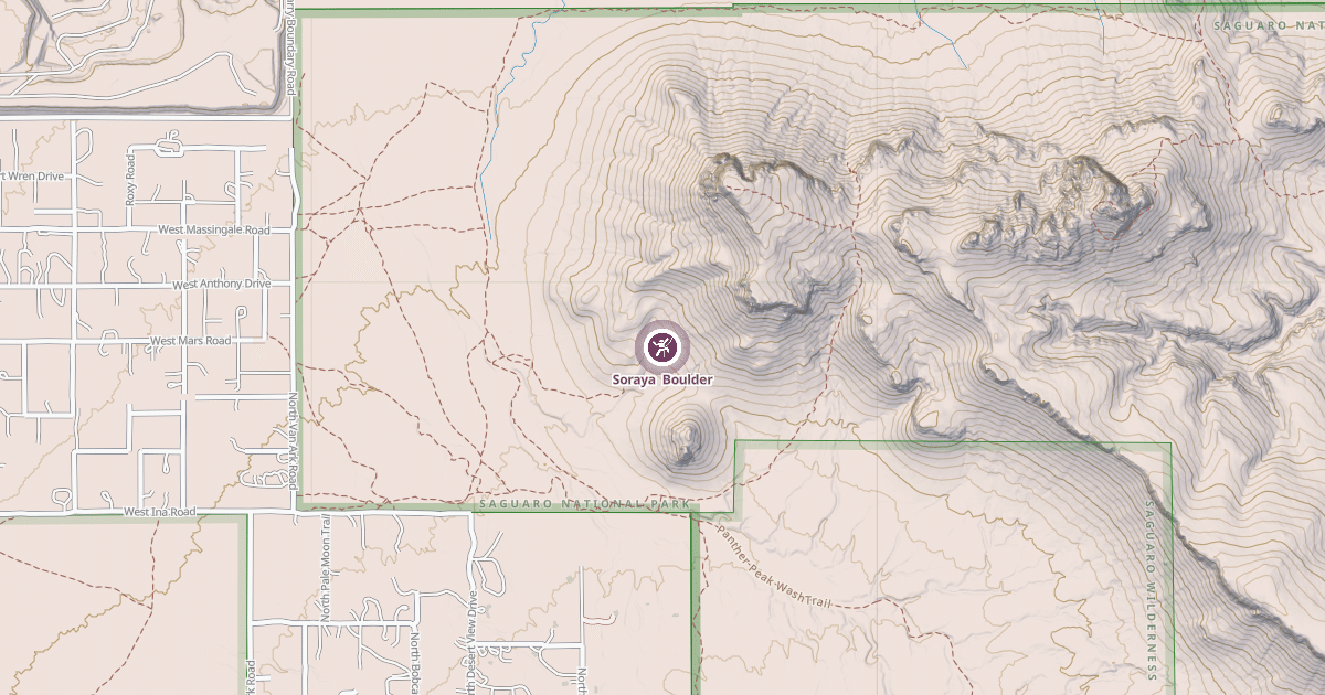 Map preview of Soraya  Boulder