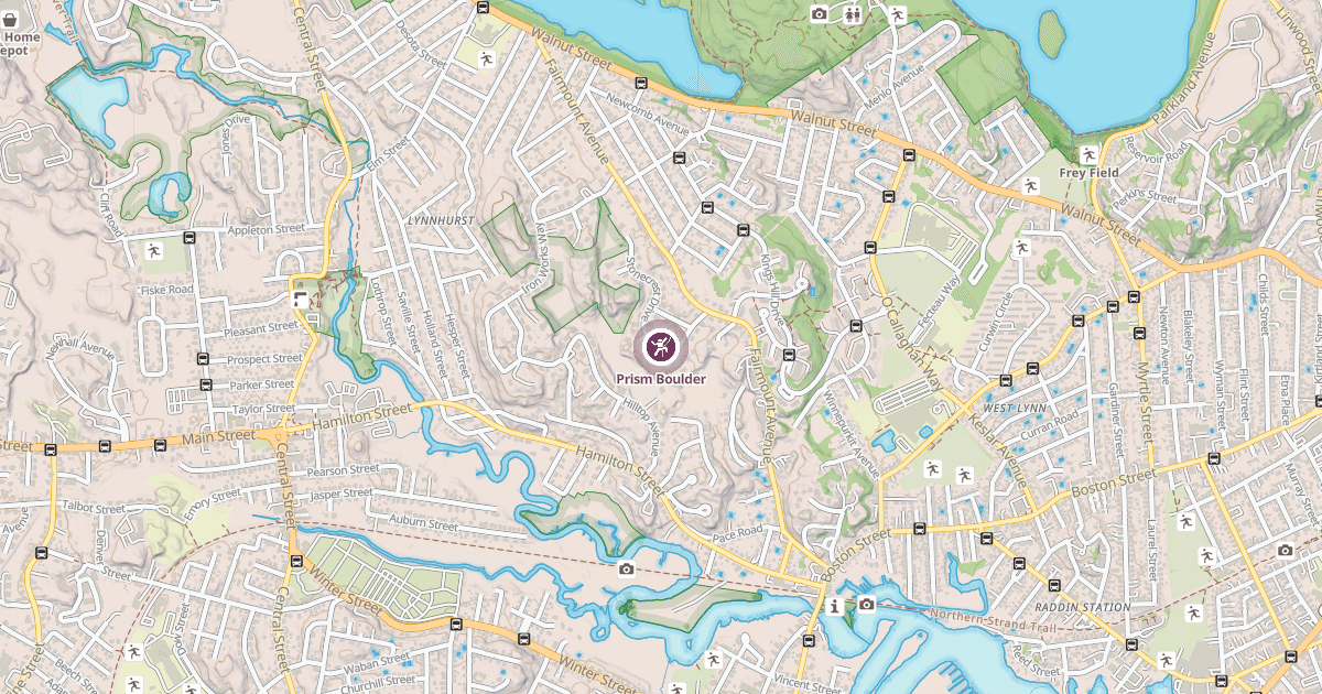 Map preview of Prism Boulder