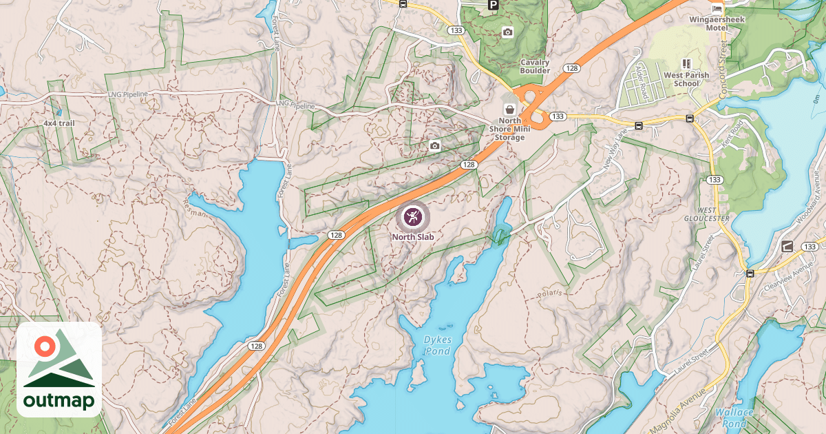 Map of North Slab