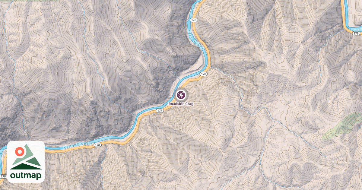 Map of Roadside Crag