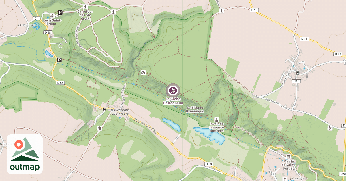 Map of Le Grèbe Castagneux
