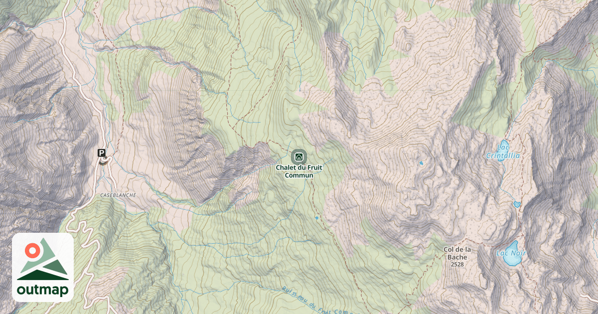 Map of Chalet du Fruit Commun