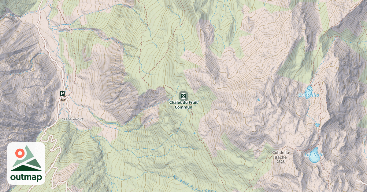 Map of Chalet du Fruit Commun